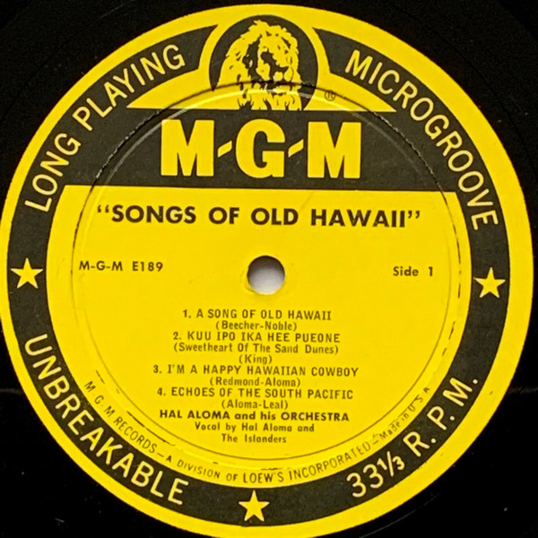 Hal Aloma And His Orchestra – Songs Of Old Hawaii